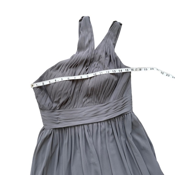 Azazie Womens Molly in‎ Steel Grey Bridesmaid/ Evening Dress Size:10 AZ1542918 - Picture 7 of 13